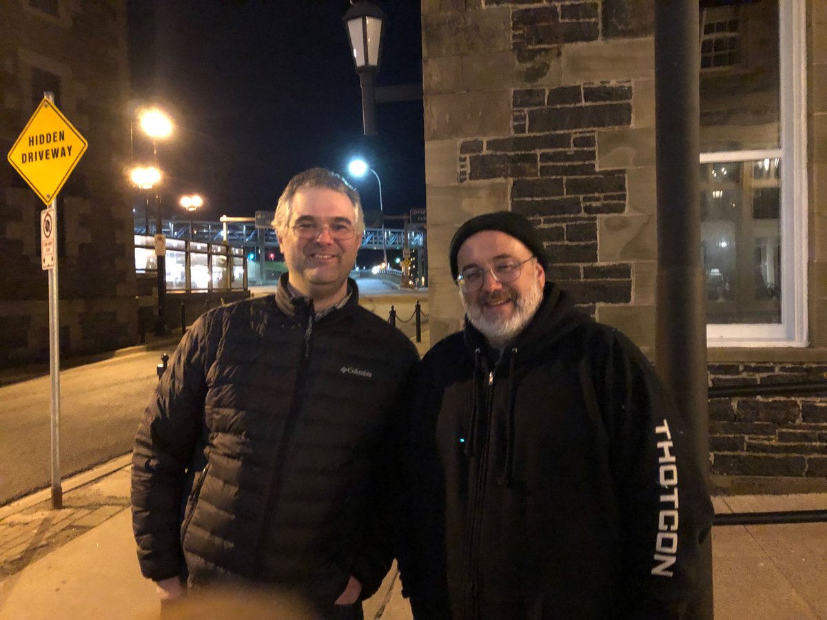 Thank you ⁦<a href="/MrJeffMan/">@MrJeffMan (he/him) #WalkswithUnicorns</a>⁩ for the great discussion. Total fanboy moment for me. See you at ⁦@BSIdesStJohns??⁩ 😀