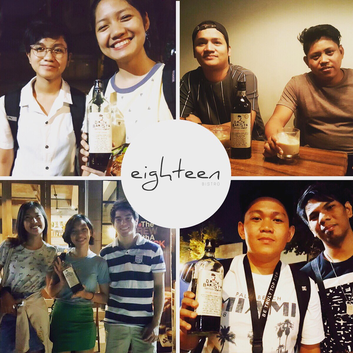 drunkbaristaPH's tweet photo. Thank you Eighteen Bistro

#DrunkBarista #TheBrewWithAKick #coffeeliqueur #coffeevodka #MadeinCebu #LocalMade #SuportLocal #BuyLocal #Souvenir https://t.co/39FOvcyiPd