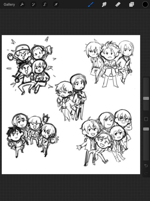 i was going to make charms for them,, but maybe i guess ill just finish the drawings now for myself 