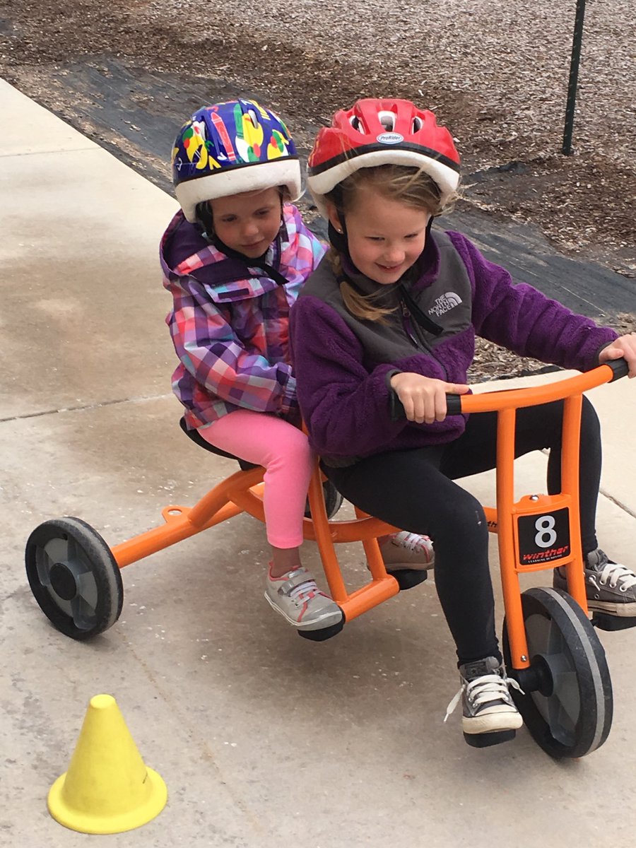 CrystalLHoffman's tweet photo. “Can we eat outside?” “Yes!” “Can we do the bike rodeo?” “Yes!”  #icandoit  #thisisourwork #yesday #prek https://t.co/YpSRWuK4mQ
