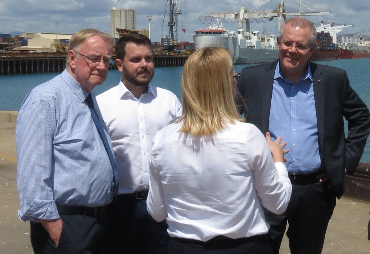 SenatorMac's tweet image. Great to have PM &amp;amp; Liberal Leader Scott Morrison in town for Anzac day duties and for a major announcement on Regional Apprenticeships. Clearly the north is a “must win” for the Liberal Party – and we will!