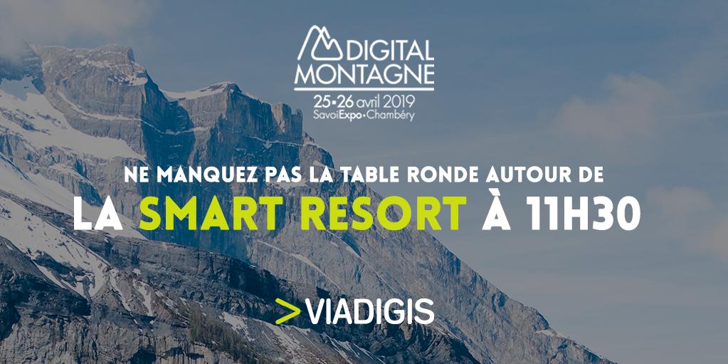 RDV à 11h30 avec  @Philippepras CEO @viadigis pour une table ronde autour de la Smart Resort ! Mythe ou réalité ? Venez-vous aussi partager votre expérience ! 😉 #DIGI2019 #SmartResort #digital #communication #montagne