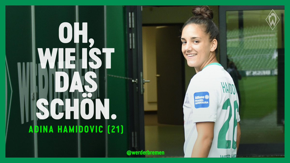 werderfrauen's tweet photo. Grün-weißes Geburtstagskind. Alles Gute, Adina.
#Hamidovic | #Werderfrauen https://t.co/dMdraeQWwY