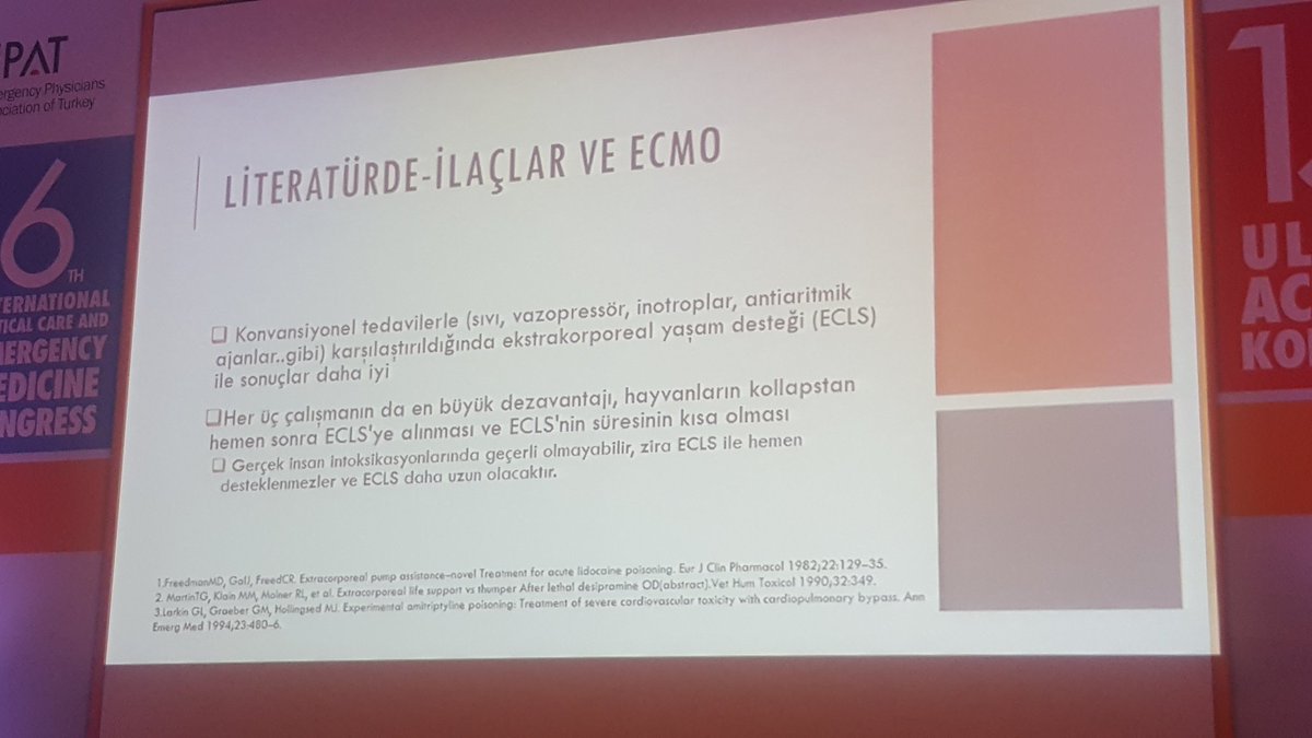 Literaturde ilaclar ve ecmo #worldofEM19 #epat  #atuder  #WOEM #worldofEM