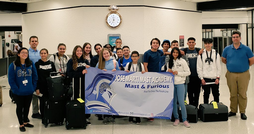 PhySciJMAST's tweet photo. We are the MAST &amp; Furious representing @josemartimast in the #WeRTen80 + @Ten80Ed . #mast1819 @mastandfurious @MDCPSNorth @LatinasinSTEM https://t.co/2KU5X3t52R