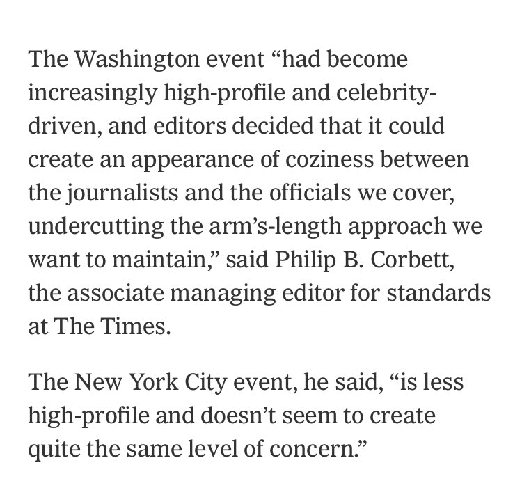 We’re “less high-profile” than nerd prom? Has Rudy Giuliani ever dressed in drag at the White House Correspondents Dinner? We think not! nytimes.com/2019/04/26/nyr…