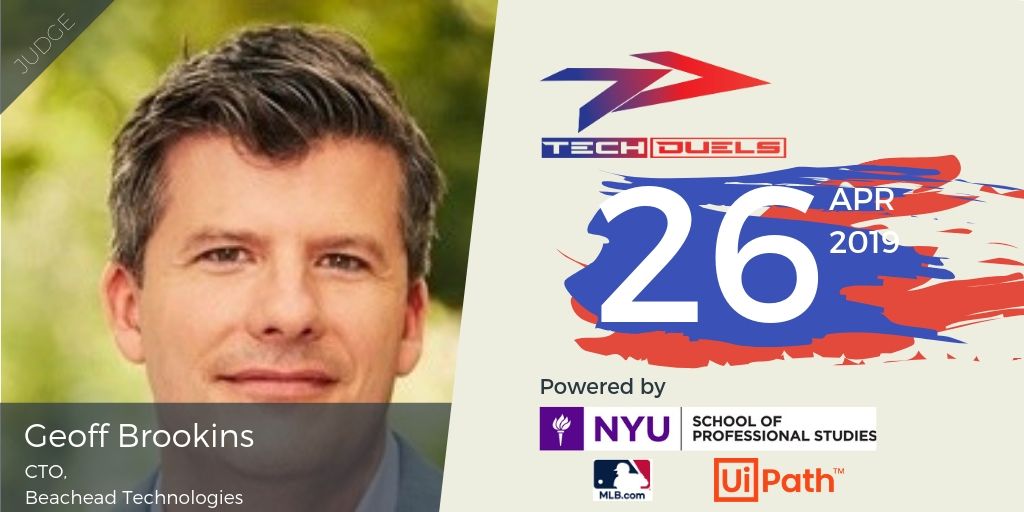 Excited for the next #TechDuels NYC with guest Geoff Brookins of Beachead Technologies. Register FREE and secure your spot for food: buff.ly/2IODNDb

#NYU #NYCTech #Blockchain