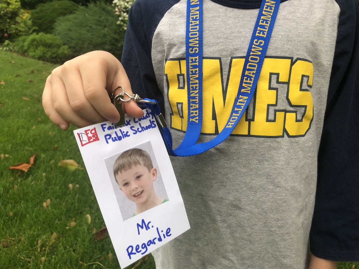 JennRegardie's tweet photo. It is SCA Spirit Career Day and this guy wants to be a @HMPE_Hornets teacher ⚽️🏀🏈⚾️🎾 @HollinMeadowsES! Thank you for being his first teachers @Mrs_Hanrahan &amp; @Mrs_Starinchak! We appreciate both of you! #ourHMES teachers rock! @PTAHMES https://t.co/M6qxd6jjJ1