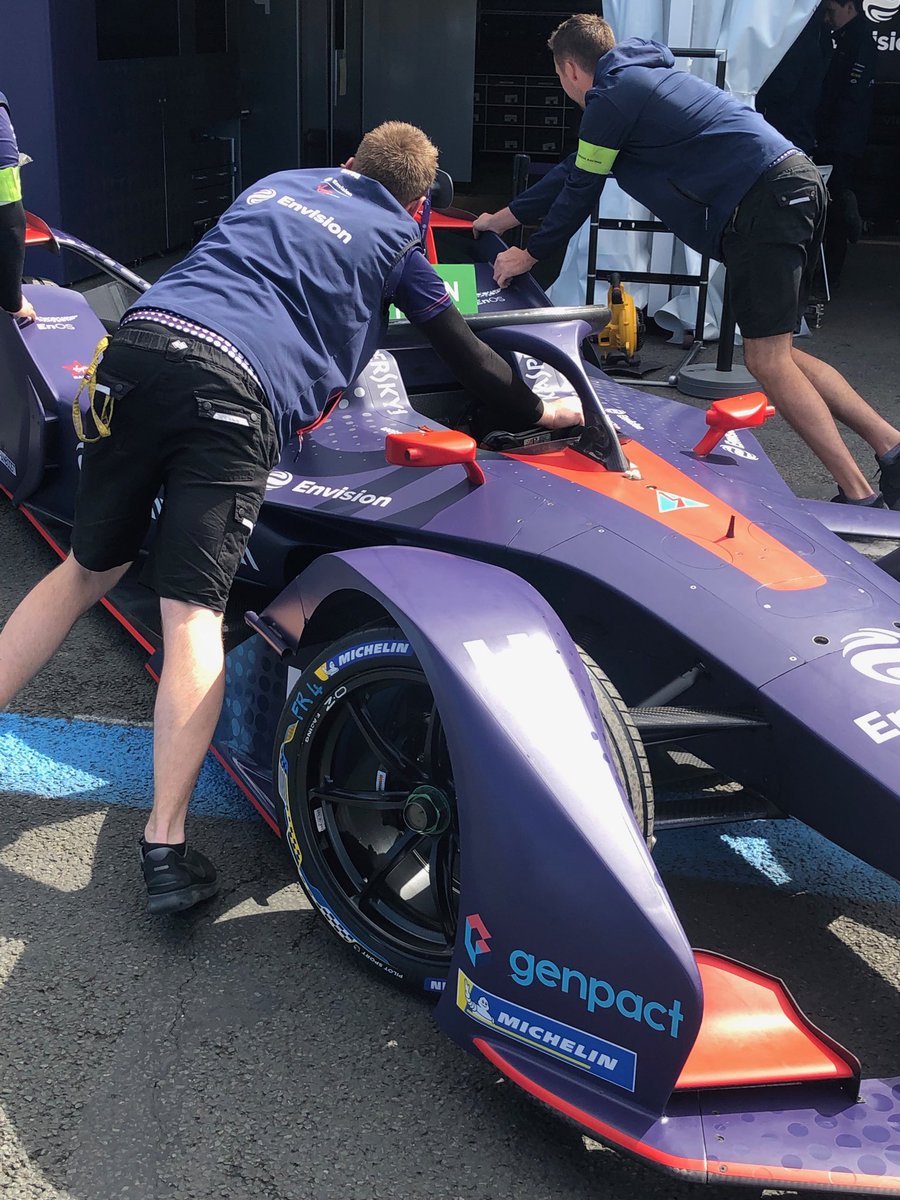 tyagarajan's tweet photo. Am at the ⁦@EnvisionVirgin⁩ pit in Paris here for the ⁦@FIAFormulaE⁩ race hosting a bunch of our key clients to show what we are doing with #AI to improve team performance it’s all about #instinctiveracing and what #AI can do for business ⁦@Genpact⁩ https://t.co/8jGrrDlyAw