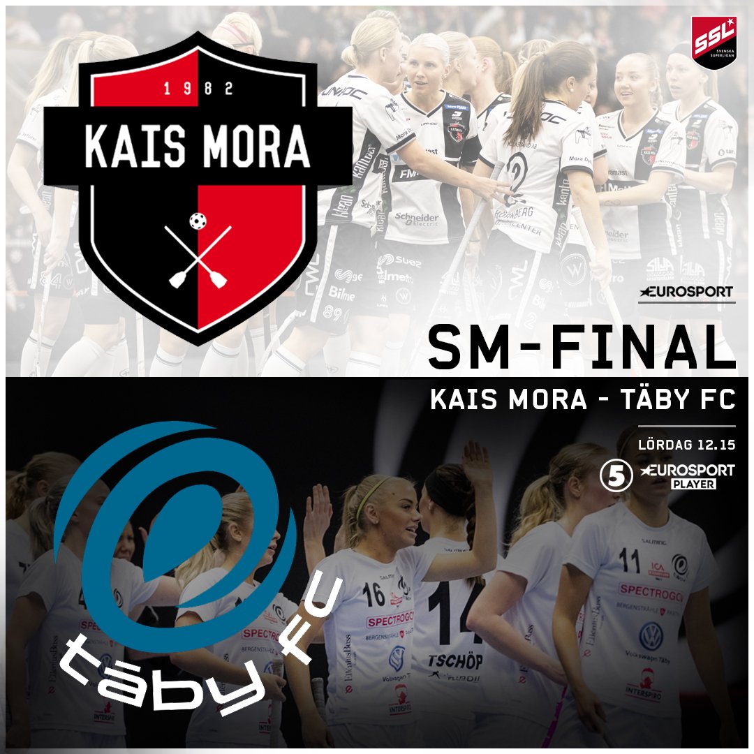 ÄNTLIGEN!

Som vi har väntat. Dagen för SM-finalen är här!

<a href="/KAISMoraIF/">KAIS Mora IF</a> möter <a href="/taby_fc/">Täby FC</a> 
i kampen om guldet!

11:30 börjar sändningen på <a href="/kanal5sverige/">Kanal 5</a> <a href="/EurosportSE/">Eurosport Sverige</a>
12:15 börjar matchen
ca 14:15 har vi en vinnare 📢🏆