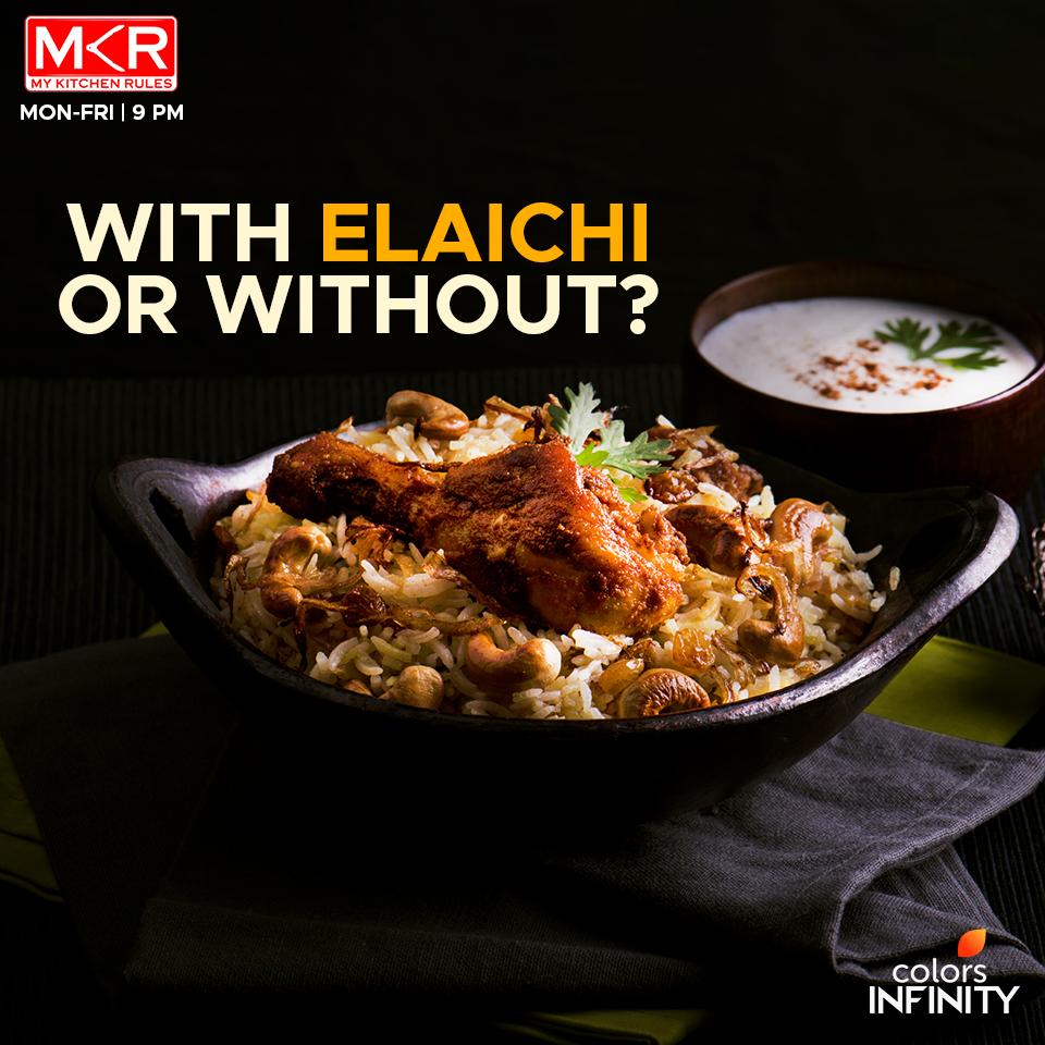 colors_infinity's tweet photo. Which biryani are you voting for? #Elections
Tune in for #MyKitchenRules U.S. Season 1 on weekdays at 9 PM. #MKRonInfinity https://t.co/VQn0IdJE9f