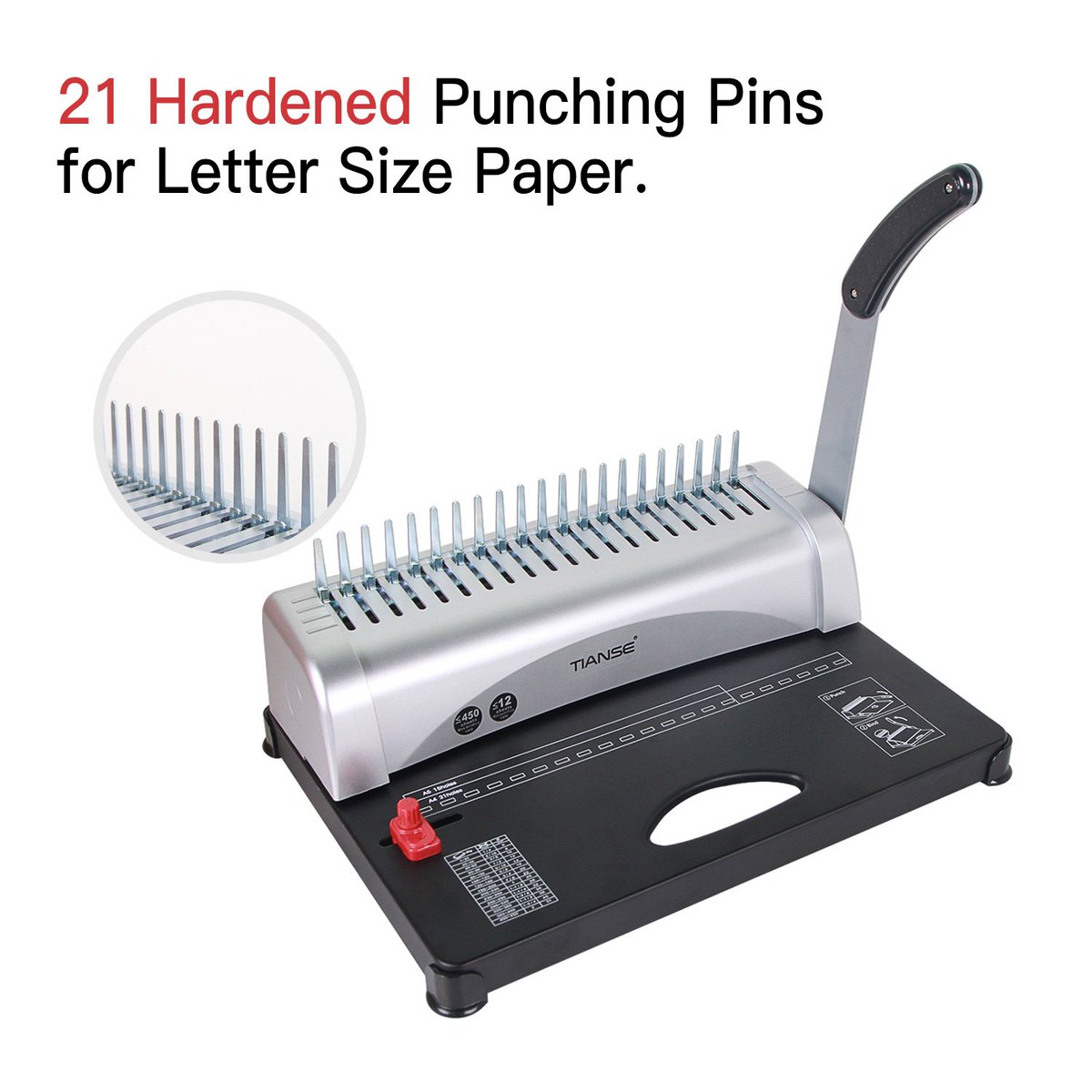 tianseoffice's tweet photo. #tianse #officesupplies #officeequipment #bindingmachine #combbinding TIANSE Manual Comb Binding Machine: Solid Metal Construction, Non-Slip Feet, Suitable for Office/School/Home Uses, Simple Operation: Just Align, Punch and Bind!😘😉😘https://t.co/XAfHf8mhX3 https://t.co/z6fsHyfWXm