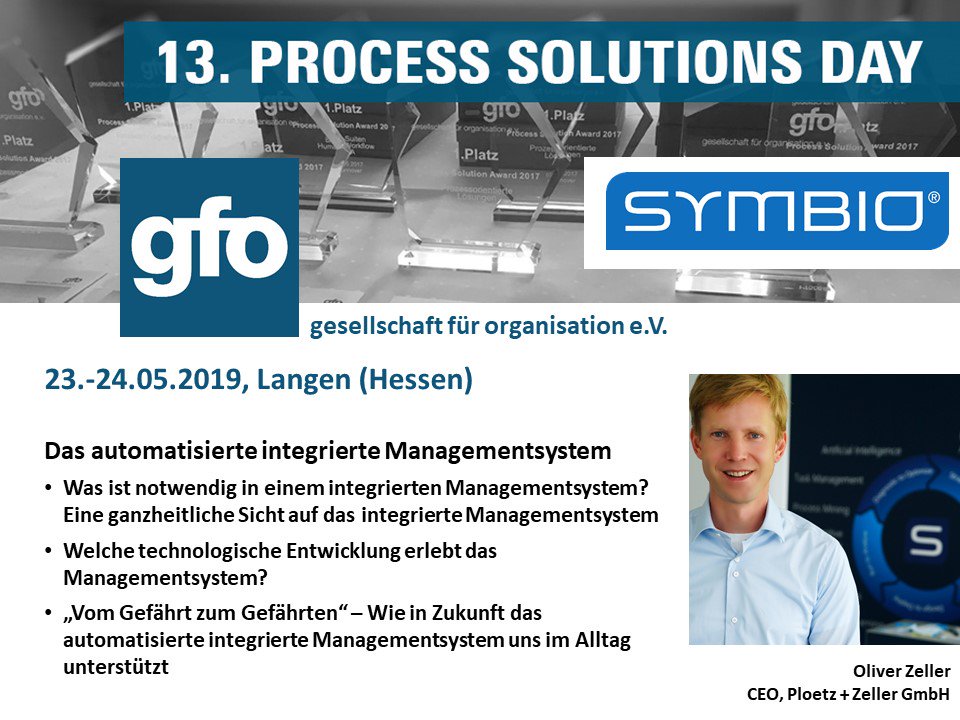 DPM20_17's tweet photo. Oliver Zeller, Geschäftsführer von @symbioworld gibt beim Process Solutions Day 2019 Einblicke in die Weiterentwicklung von Managementsystemen und wirft einen ganzheitlichen Blick auf integrierte Managementsysteme.

#PSD19 @gfo_ev 

Weitere Infos: https://t.co/FZv7SJbqL5 https://t.co/LHSAKSNvrZ