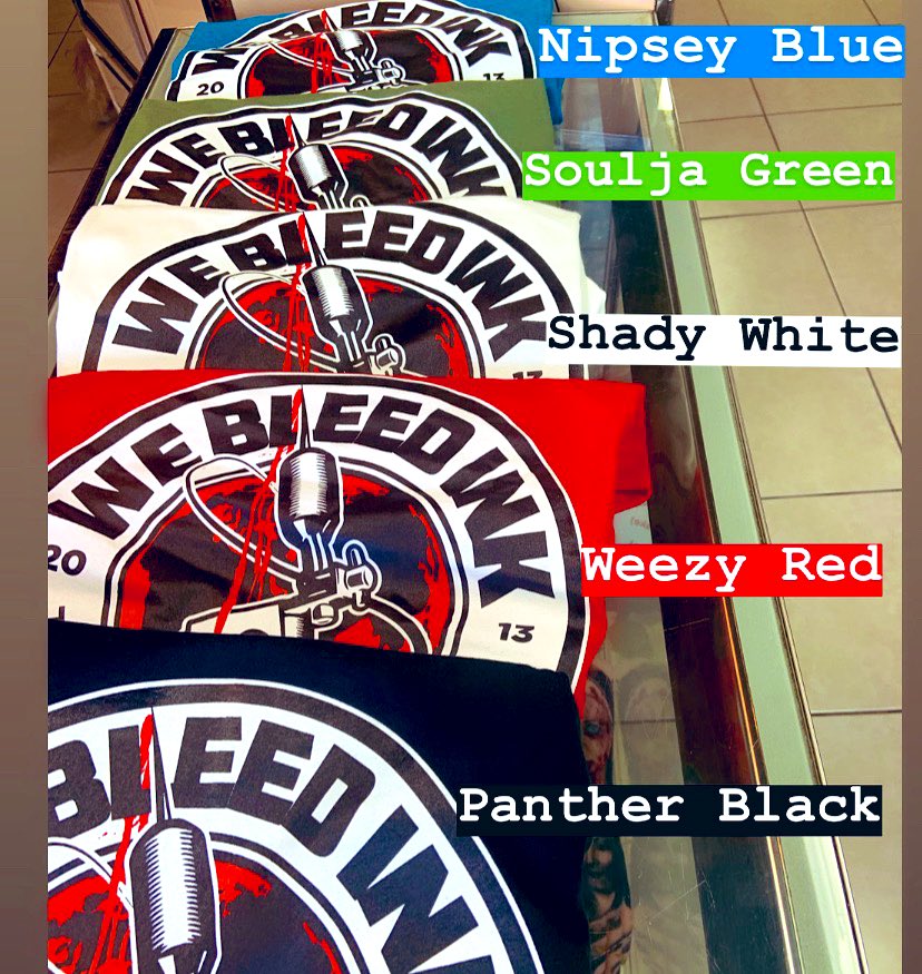 KissinMyTattooz's tweet photo. You gotta Understand for everyday in my life Iโm wearing my OWN BRAND now you pick your COLOR๐โ๏ธ #WeBleedInk #TattooShop #SuiteA https://t.co/DwVUM0k9L0