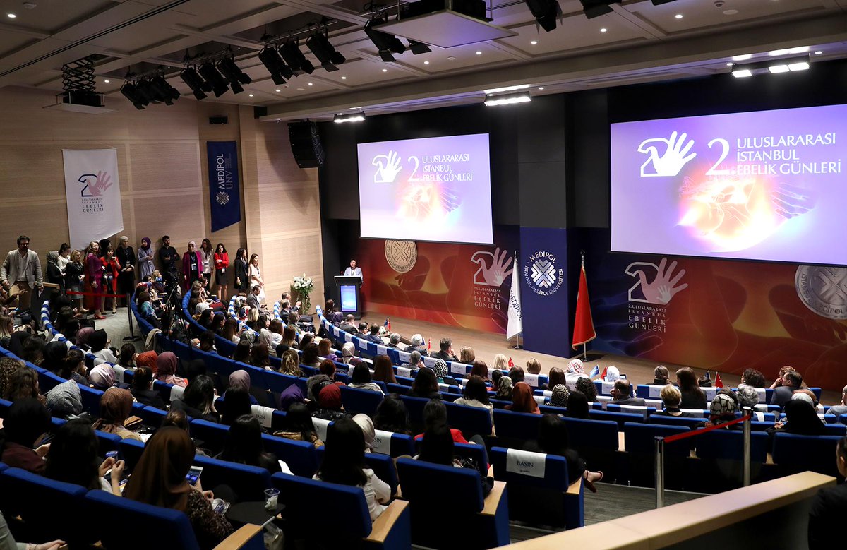 medipolunv's tweet photo. (1) Bu yıl ikincisi düzenlenen Uluslararası İstanbul Ebelik Günleri açış konuşmalarıyla Medipol Üniversitesinde başladı. #UzmanEllerdeDoğalDoğum https://t.co/aJ4KGsTlj6