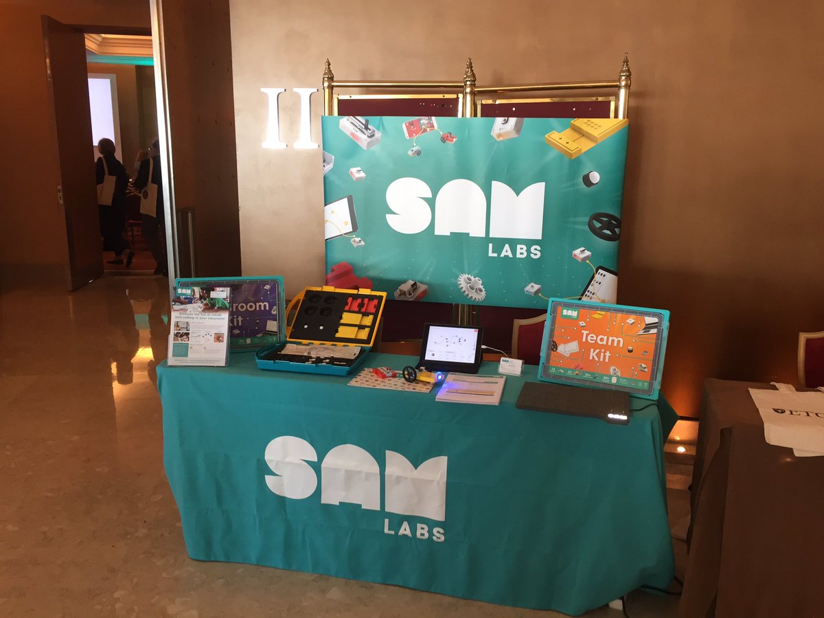 DJNeeld's tweet photo. Interested in #coding and #computationalthinking for your school come talk to @SAMLabs at #ecislisbon19 https://t.co/vYE0KL0HeN