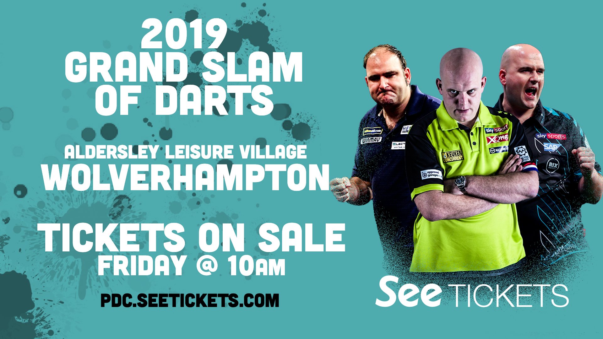 PDC Darts on Twitter: SLAM! Tickets to 2019 Grand Slam of Darts go on General at 10am... ➡️ https://t.co/8pMjEBGJsX https://t.co/d8srdiZHfj" / Twitter