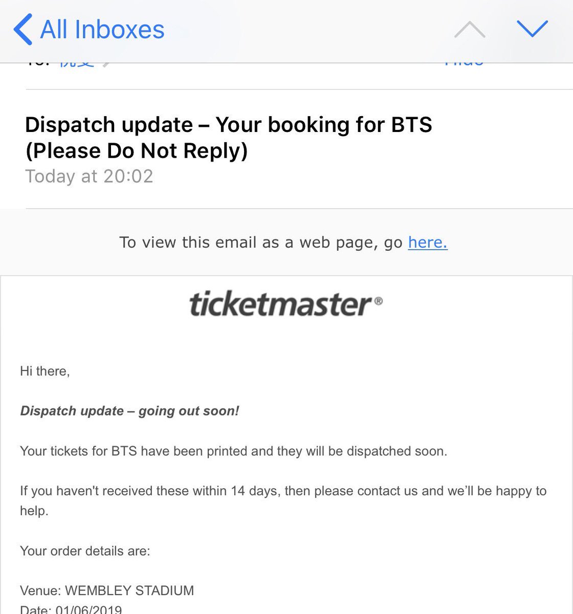 MinNi34217545's tweet photo. Selling BTS Speak Yourself Tour London 6/1 

Sec 120
2 tickets
seats next to each other
paper tickets / I haven't receive them but tickets are to be dispatched soon
DM me if interested💜 https://t.co/Eii13phywp