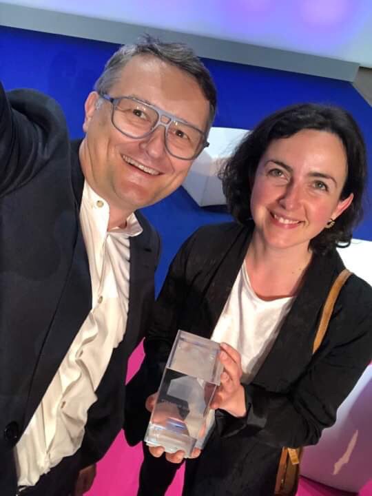 arnaud_courty's tweet photo. Bravo à l agence #UNITE  pour la pyramide #immobilier d #entreprise pour le projet du campus ⁦@Avril⁩ lors de la cérémonie qui s est déroulée hier soir à ⁦@metropolerennes⁩ https://t.co/65uWhn9fXg