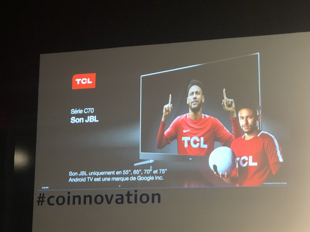 maria_aguete's tweet photo. At #IFA18 where @TCL_TV_Global shows they are growing very fast in Europe aiming to be the top 3 TV set company in Europe by 2020 and using brand ambassadors like @Neymarjr  #BornALegend #IFAGPC19 @IFA_Berlin #IFABerlin 
#coinnovation https://t.co/AIhmtgqis4