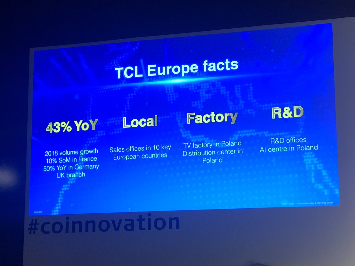 maria_aguete's tweet photo. At #IFA18 where @TCL_TV_Global shows they are growing very fast in Europe aiming to be the top 3 TV set company in Europe by 2020 and using brand ambassadors like @Neymarjr  #BornALegend #IFAGPC19 @IFA_Berlin #IFABerlin 
#coinnovation https://t.co/AIhmtgqis4