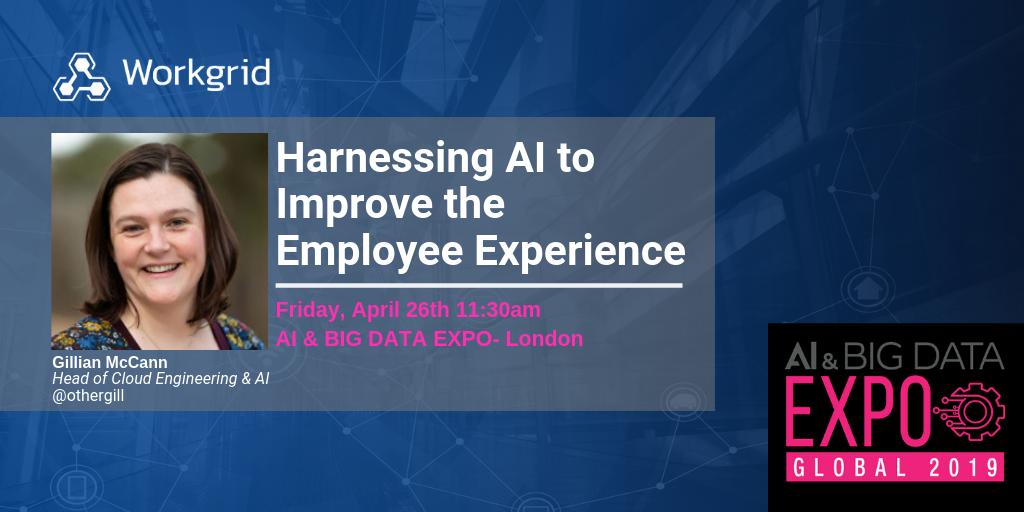 Coming up today at 11:30am, don't miss @OtherGill share a case study on how to leverage #ConversationalAI to improve the employee experience! #AI_Expo #aiandbigdataexpo #enterpriseAI