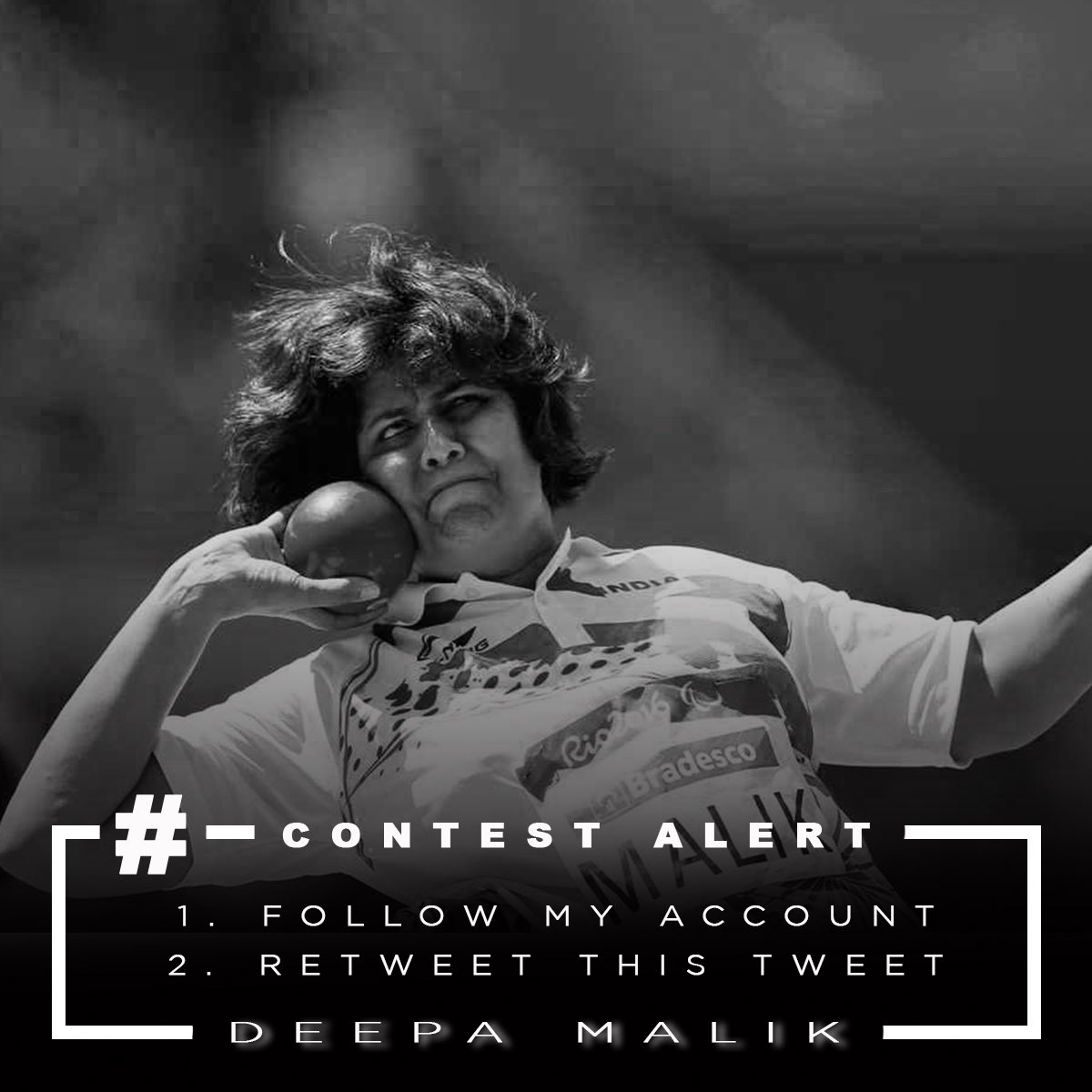 DeepaAthlete's tweet photo. #ContestAlert | Follow the rules in the picture to stand a chance of winning a photo card signed by me. 
The winner will be picked randomly from all the who enter correctly, on Wednesday 1st May. Good luck. #FridayFeeling #Contest #Autograph #Giveaway #Prize https://t.co/dhnF4ZM8vi