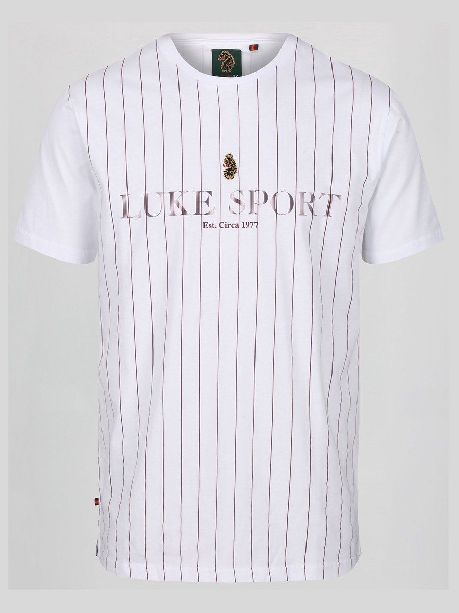 luke claret and blue trainers