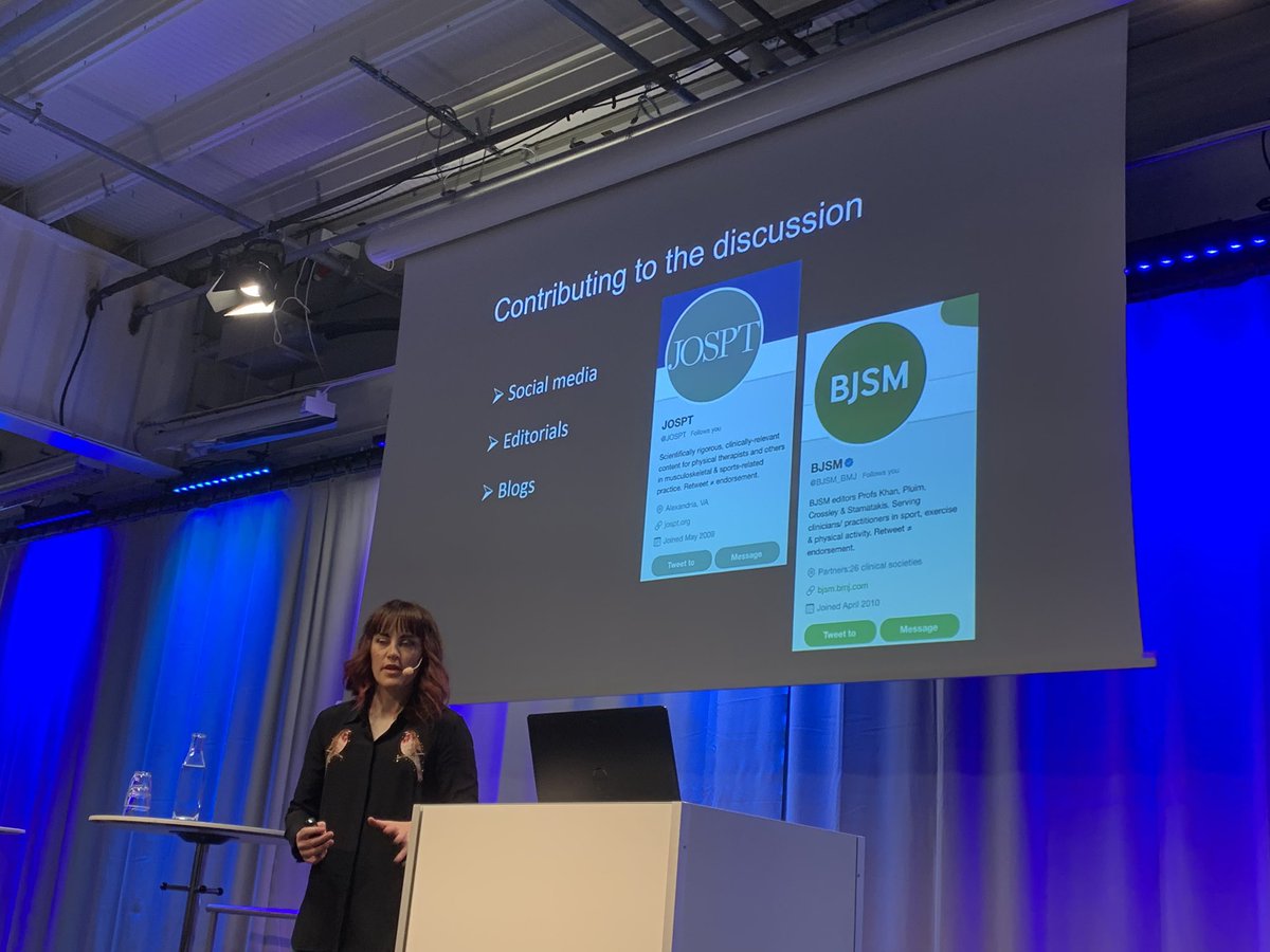MHgglund's tweet photo. @clare_ardern encouraging everyone to engage in the sports medicine and #RTS discussion. Thru e.g. #SoMe blogs etc. 👏 #SMfrontline https://t.co/tfMtnaRrh7