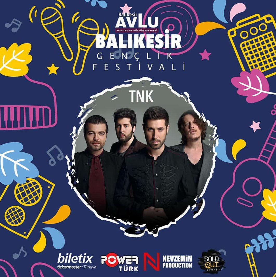 27 Nisan Cumartesi (Yarın) TNK ile Balıkesir'deyiz,  civardakiler kaçırmayın 💜