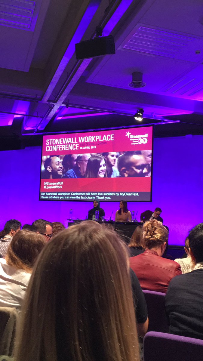 Super excited to be at another <a href="/stonewalluk/">Stonewall</a> workplace conference. #EqualAtWork . Looking forward to some really interesting sessions