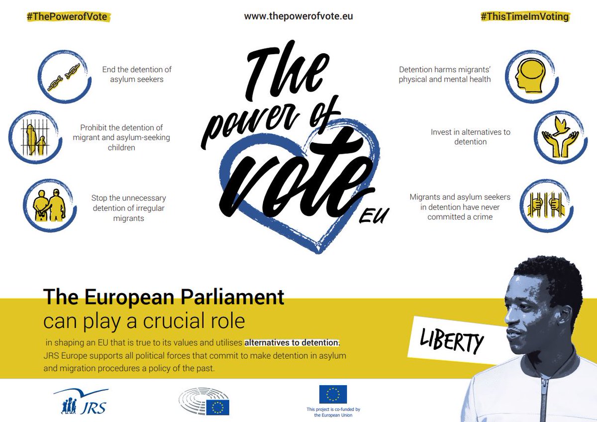 #ThePowerofVote can play a crucial role in shaping an #EU policy that utilises alternatives to detention.

RT If you want a #Europe that makes detention in asylum and migration procedures a policy of the past. 

#Liberty #EUelections2019