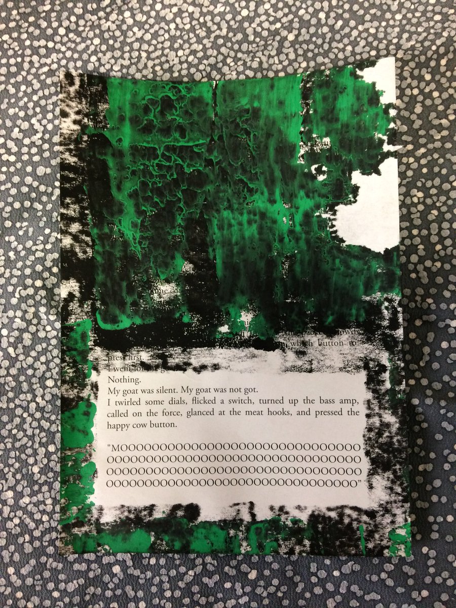 willcarruthers's tweet photo. A handpainted page of the jolly tale "The loudest cow" from my first book of short stories. https://t.co/eT3QBVwc8o
#abookofjobs #carruthersart #moo #willcarruthers #circuitbending https://t.co/ycyORp1jjw