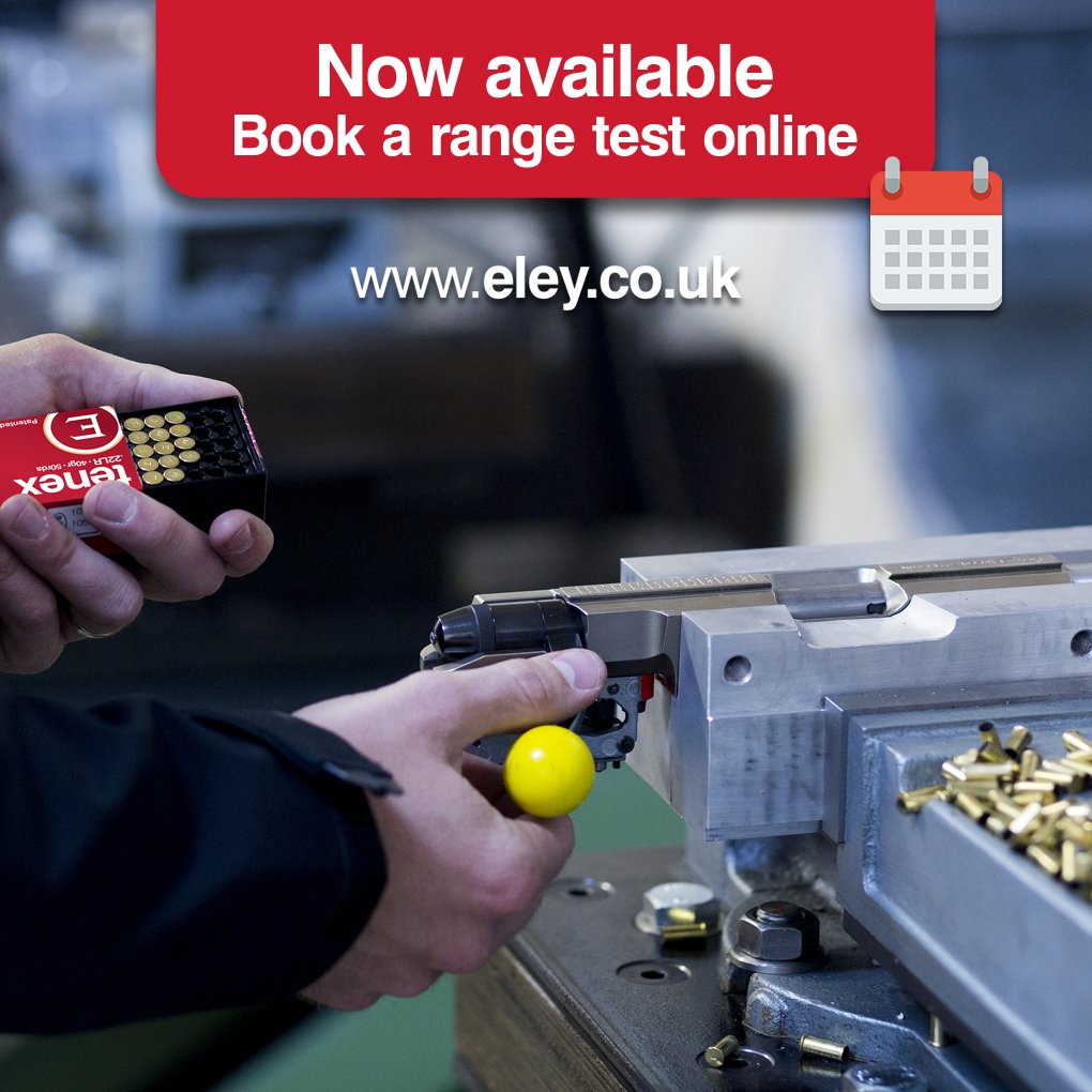 ELEY's tweet photo. Did you know you can now book into our UK test range online? 🌐
Head to https://t.co/s0M755Y326 to book your next tenex test.
#testrange #eley #teameley #22lr #tenex #ammunition https://t.co/1DlpJi0MMh