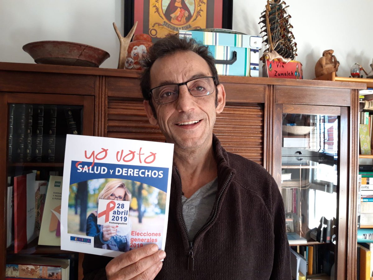 #Elecciones #28A #28AFrenaVIH #EleccionesGenerales2019
 En España hay más de 150.000 con #VIH y cada año 4.000 personas son diagnosticadas, sobran razones para actuar.  @Ramon_Espacio, presidente de <a href="/cesida_esp/">CESIDA</a> 
#votaconorgullo #VotaEnPositivo #votaporfavor #28Abril