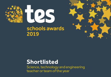 QEGSFav_Science's tweet photo. #QEGS #Sciencedepartment are very excited to announce that we have been shortlisted for the @tes #SchoolsAwards2019 for the category; Science Technology and Engineering Team of the year! It is lovely to receive this recognition! #OfftoGalaAwardsEvening #teameffort #proud https://t.co/TmQZgXR3h6