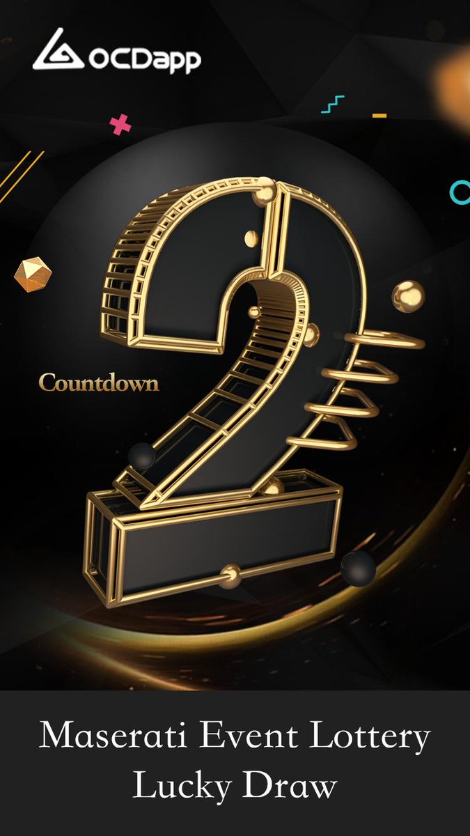 OcdApp's tweet photo. Two days left for the lottery lucky draw of Maserati event.
And dividends are more than 400,000 #TRX today.🚀🚀🚀
Play Dice and Lucky Satoshi on OCDapp Platform to get your lottery ticket.
And you can check the real-time lottery ticket leaderboard.
https://t.co/OuBFaHr7Sc 
 #OCT https://t.co/1fPIT16iQJ