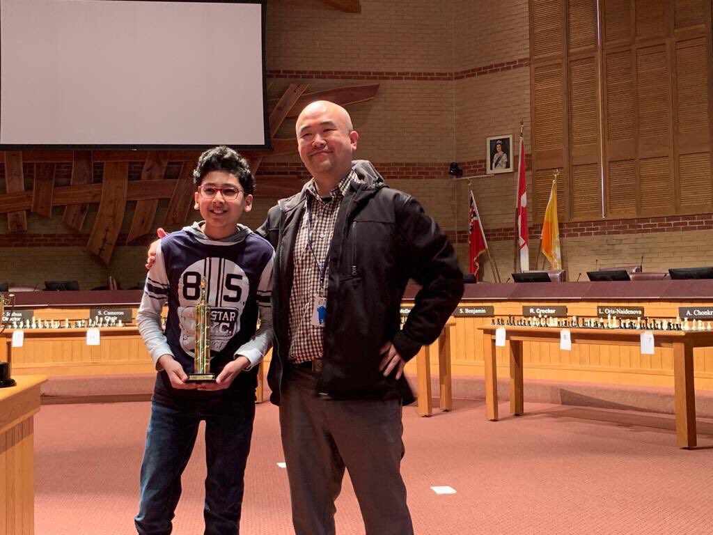 Congratulations Rayyan!!!! Grade 7 <a href="/PeelSchools/">Peel District School Board</a> Chess Champion
