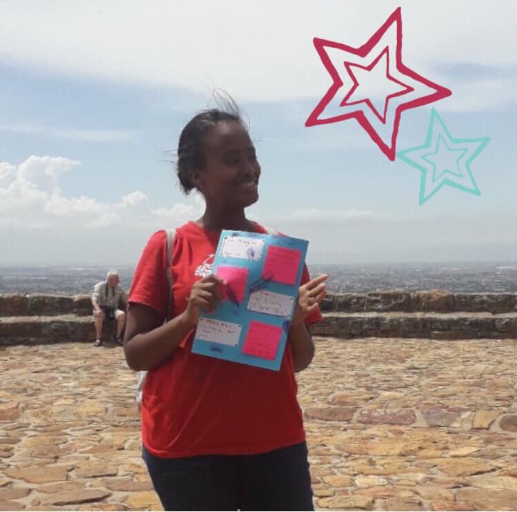 If you could award yourself with a certificate of achievement, what would it be?

Recently we posed this question to our young people. 

Nesteho gave herself an award for passing Grade 10 last year.