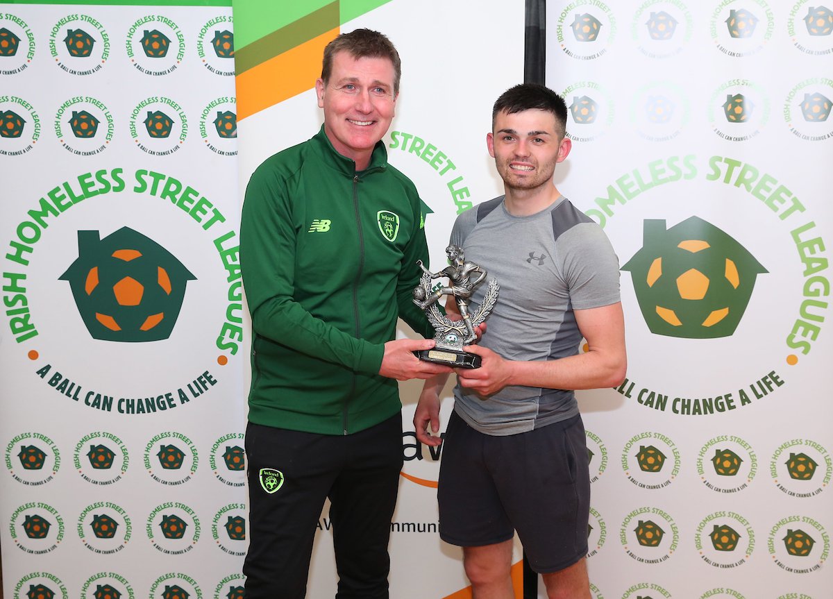 IrelandFootball's tweet photo. Over 250 men and women participate in the All Ireland Homeless Street League Finals! 🙌

#IRLU21🇮🇪 manager Stephen Kenny was in attendance as teams from all over Ireland battled it out! 👏

👉 https://t.co/7uDO2NQV5Q https://t.co/Nnv8bfhoyI