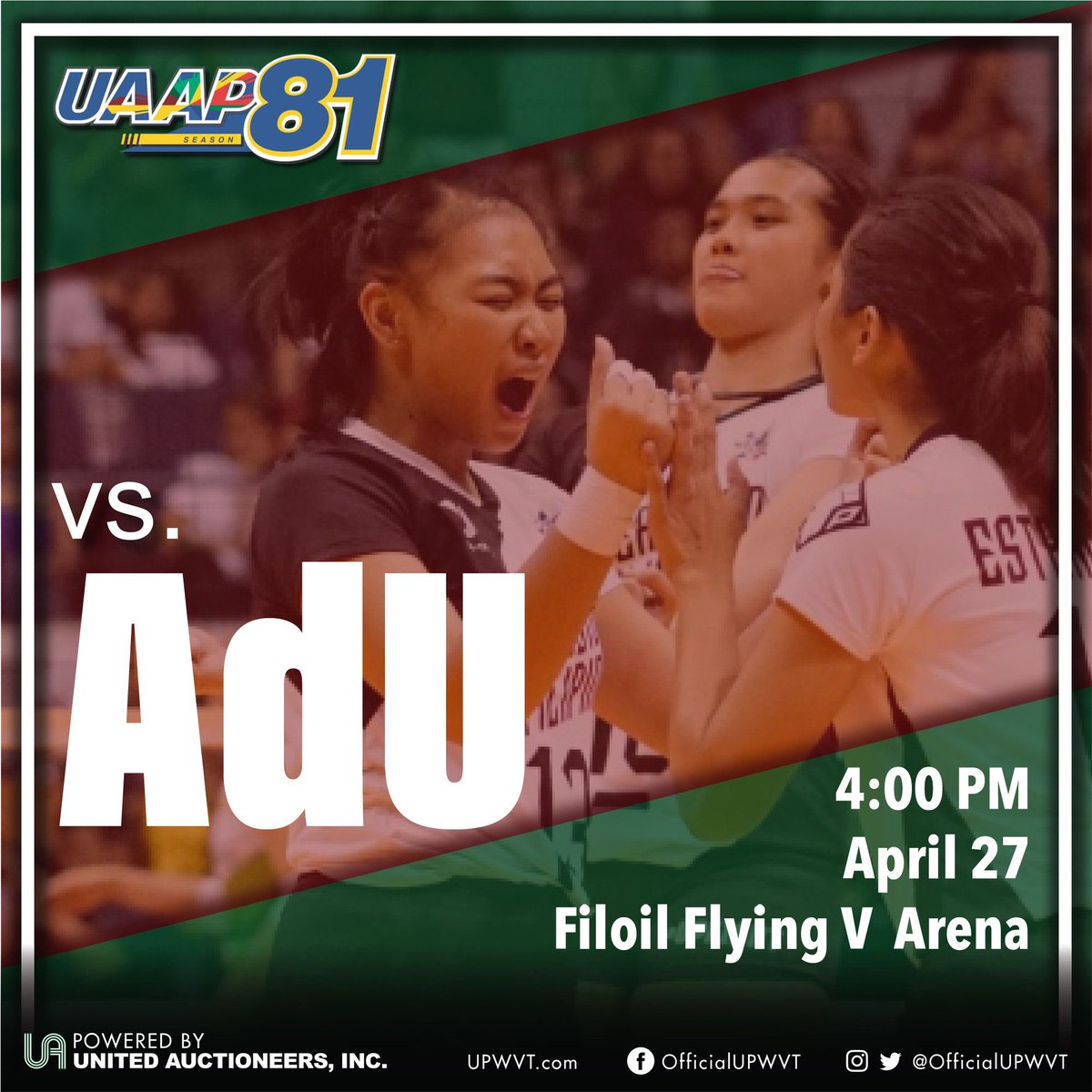 Last game! See you tomorrow! #LabanUP