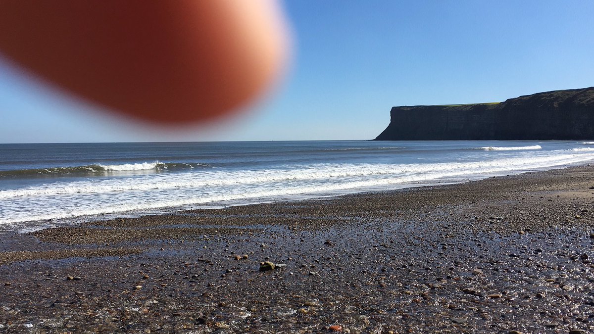HardyIsken's tweet photo. Great English weather @ Saltburn on the Sea https://t.co/qeiRXHvqRD