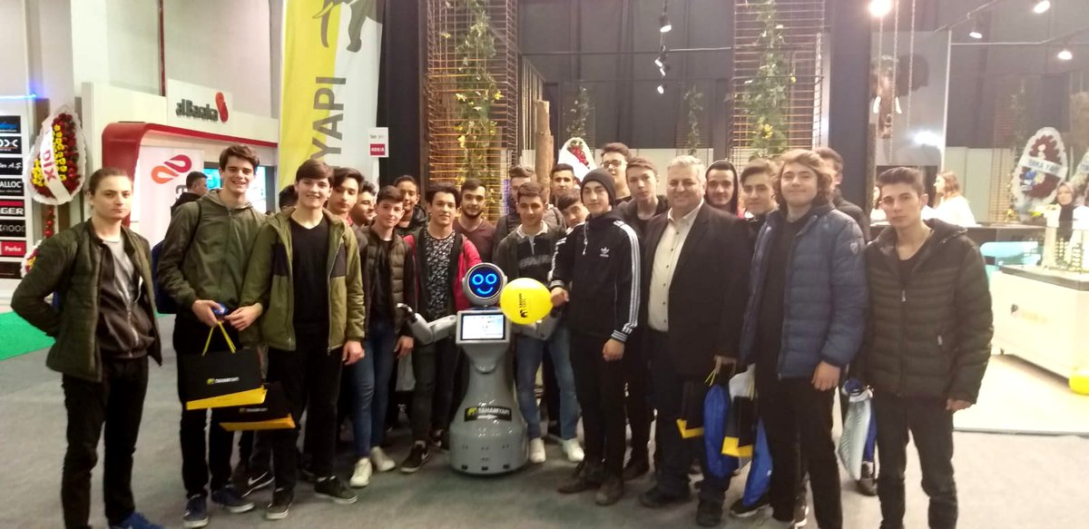 Akinrobotics's tweet photo. Mini ADA’lar Bursa Tüyap Gayrimenkul Fuarı’na Taham Yapı ile birlikte katıldı. 
@TahamYapi
#Gayrimenkulfuarı #BursaGayrimenkulFuarı #MiniADA #tahamyapi #realestate #bursa #tüyap #fuar #fair #robot #robotics #robotshow #technology #future #fuargezgini #akinrobotics #akinsoft https://t.co/VKZ41inr2O