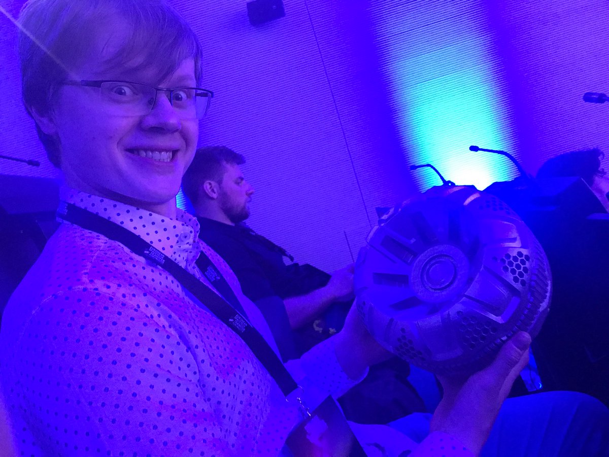 labs_kp's tweet photo. Yesterday in #ESTTF2019 we listened to a great speech by Florian Neugebauer from @PTScientists about their #missiontothemoon. We had a #greatopportunity to see the wheel form #Audi #quattro lunar rover with our own eyes!
#ESTTF2019 #rover #lunar https://t.co/UdGDCITv1K