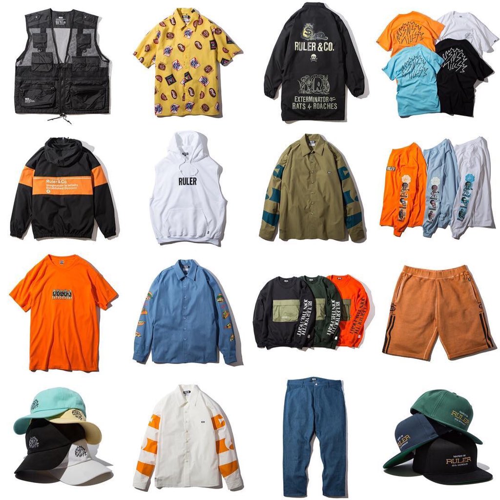 SNOT_SHOP's tweet photo. SNOT WEBの方でもRULER SUMMER/AUTUMN COLLECTION🧢🧥👖👚👕🎒見れるようになってるので是非チェックしてみて下さい‼️📱💻🖥👀
https://t.co/uW5FoKXWrr
#ruler
#rulertyo
#snotshop https://t.co/dnRgPWVHlo