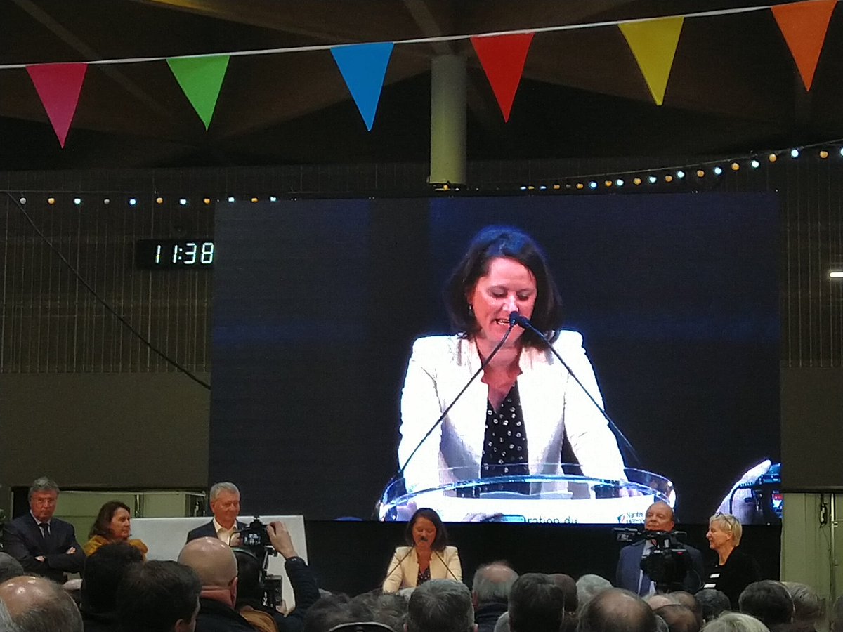 Inauguration du MIN de Nantes, 50  000 M2,  31 000 M2 de toit photovoltaïque - le plus grand du Grand Ouest, 800 emplois, le second MIN de France après Rungis. #Nantes #MIN