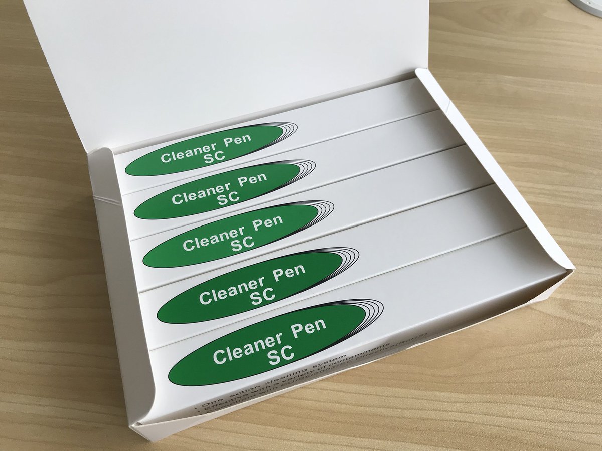 FiberOpticTel's tweet photo. 1.25mm/2.5mm fiber optic cleaner pen, CLE-BOX fiber optic cleaner cassette. https://t.co/sC5GZerNrv