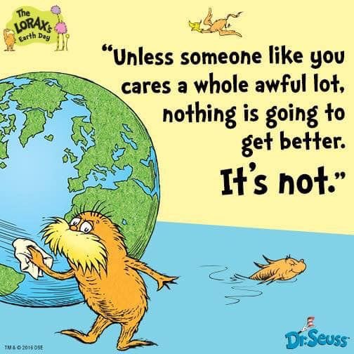 TheZeroWasteNet's tweet photo. Just seen #TheLorax's Earth Day post from earlier this week 💚

#EarthDay2019 #EarthDay #earthdayeveryday #thereisnoplanetb #BeTheChange #ecofriendly #environment #zerowaste #plasticpollution #plasticfree https://t.co/wHapSTt6dz