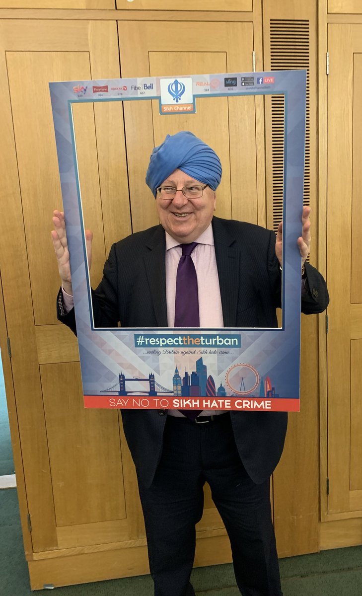 Thank you to @MikeGapes, a member of #SikhAwarenessMonth’s Parliamentary committee and a long term supporter of the Sikh community, for coming to #RespectTheTurban on Wednesday.