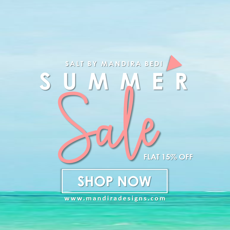 mandiradesigns's tweet photo. The only thing hotter than Summer is our Summer Sale! Enjoy 15% off across our Salt Collection!

Hurry! Sale Online for a limited time only!

Shop now from https://t.co/jFJ9JcjMfz

#MandiraBedi #summersale  #saree #sarinotsorry #saltcollection #CelebrityFashion #mumbai https://t.co/bVdrtMoB6l